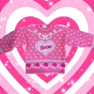 Barbie knitted sweater 1990s🩷